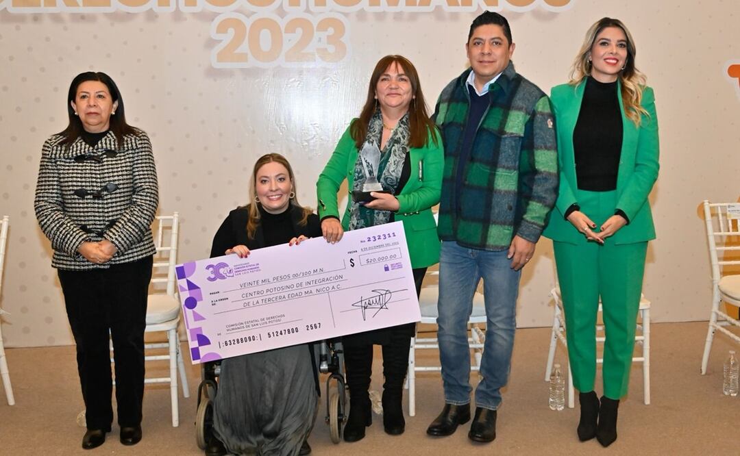 Premio Estatal Derechos Humanos 2023 en SLP. Foto: Especial
