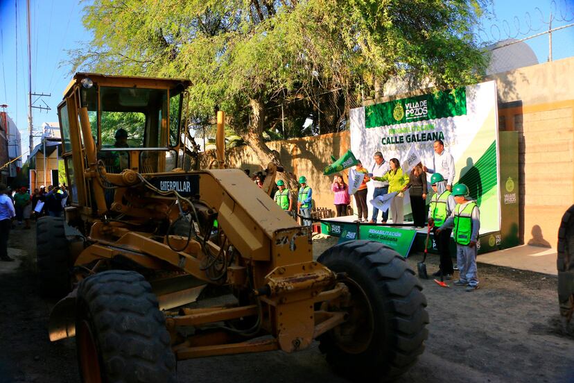 Inicia la modernización de calle Galeana en Villa de Pozos 