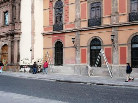 Sin denuncias UASLP, iglesia católica e INAH por daños en marcha