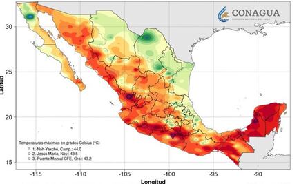 Prevén temperaturas de hasta 45 grados en Huasteca y Zona Media de San Luis Potosí