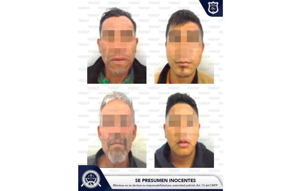 Vinculan a proceso a siete hombres por atacar a elementos de la Guardia Civil. Foto: Fiscalía de SLP