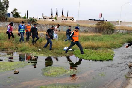 Así iniciaron las obras de rehabilitación del parque lineal Río Españita en SLP