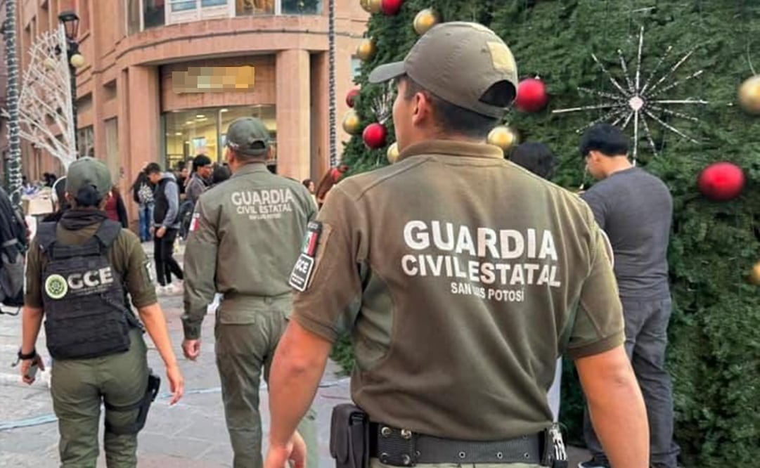 Guardia Civil de SLP refuerza seguridad por festejos de Año Nuevo. Foto: Especial