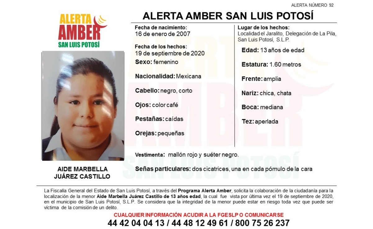 Activan Alerta Amber para localizar a Aidé Marbella; desapareció en La Pila