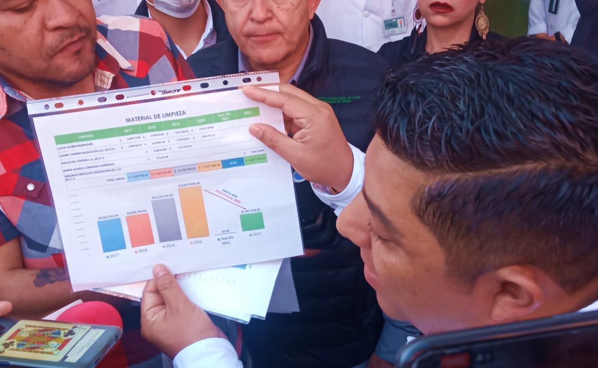 Gallardo denuncia saqueo por más de 100 mdp a Oficialía Mayor de SLP durante gestión anterior. Foto: Samuel Estrada