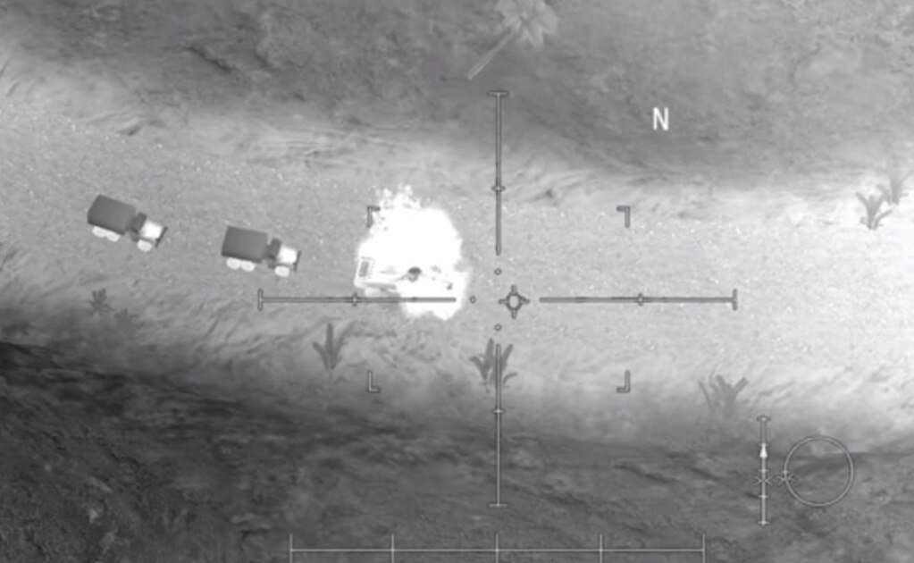 Video que compartieron sobre el presunto ataque a Soleimani (Foto: captura de pantalla)