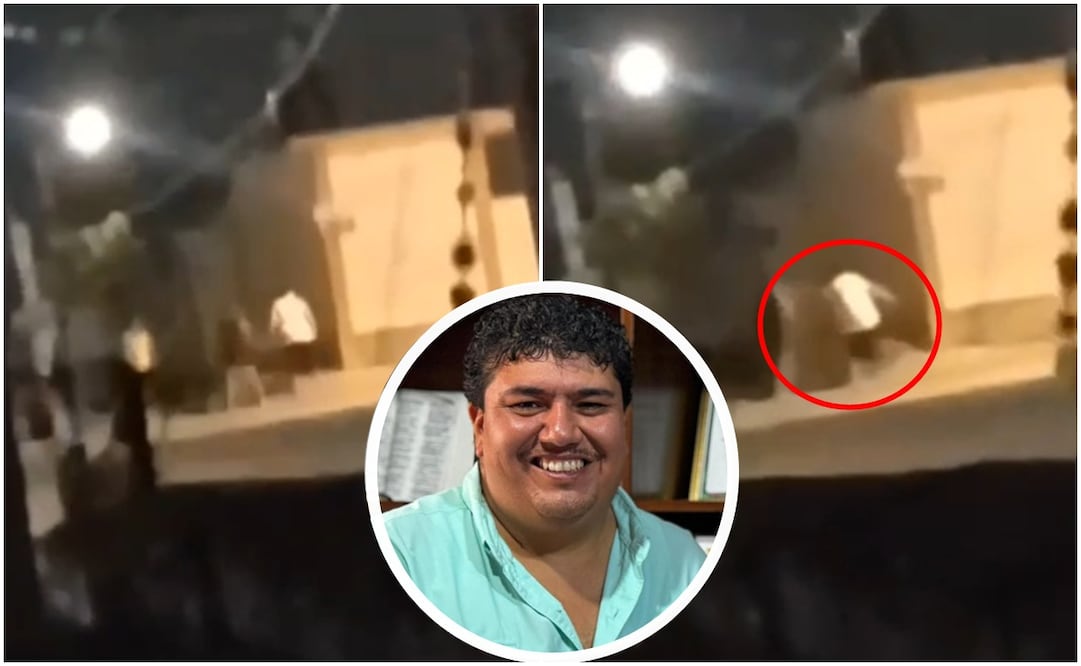 Alcalde de Cárdenas, SLP,  es captado golpeando a otro sujeto en la calle. Fotos: Capturas de video