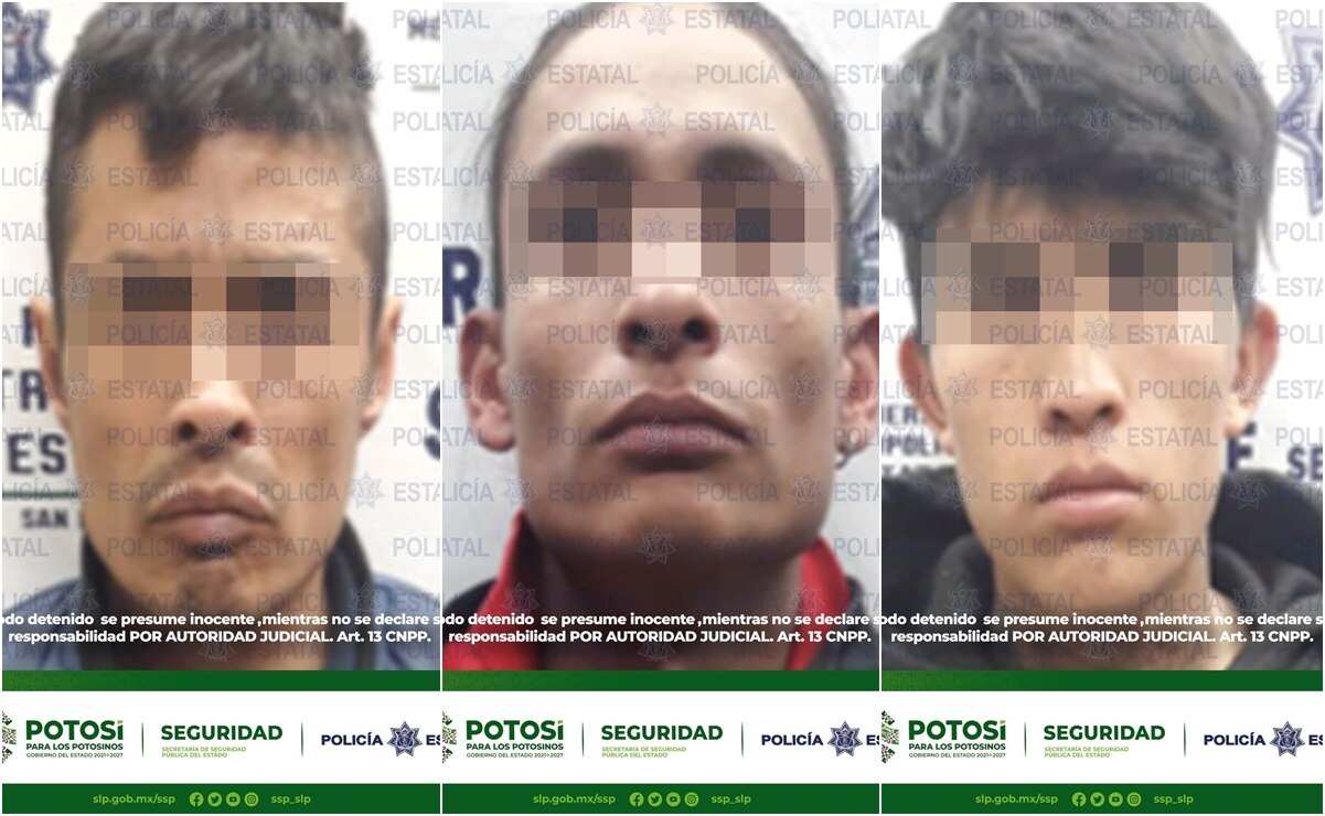 Detienen a 3 con camioneta robada y 18 dosis de cristal en capital de San Luis Potosí