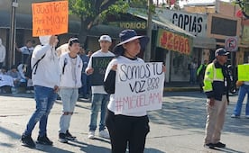 A dos meses del crimen de Miguel Rocha, familiares y amigos del estudiante se manifiestan en la capital de SLP