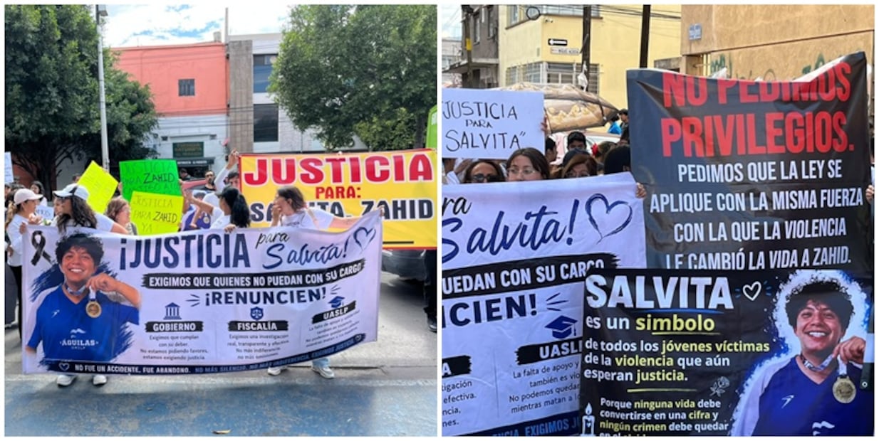 La marcha por Salvador se dirigió a la Fiscalía de SLP