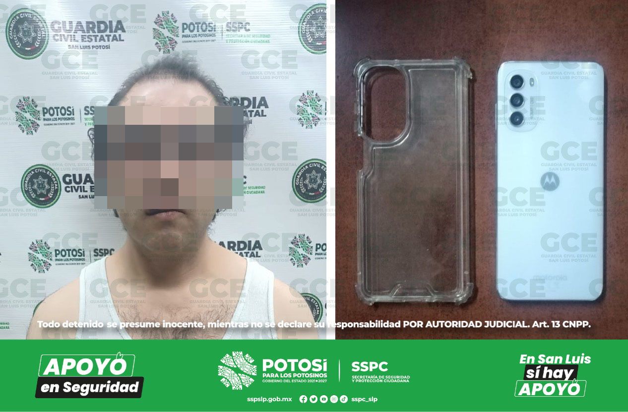 Detienen y golpean a hombre acusado de grabar a menor en baños del mercado Revolución de SLP. Foto: SSPC