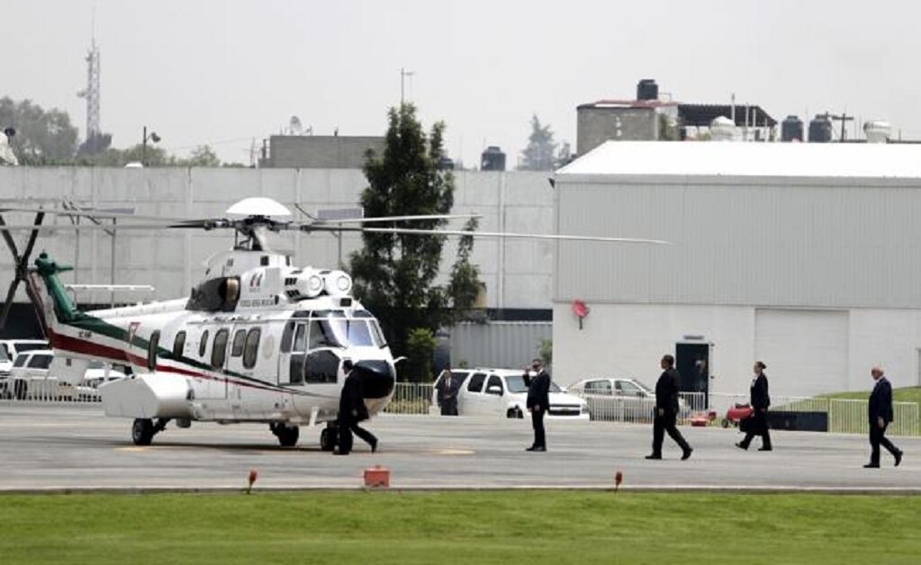 Entre las tareas de seguridad del Estado Mayor Presidencial está la de administrar y operar una flota aérea constituida por nueve aviones, entre ellos el Transporte Presidencial 01, el TP-02 Presidente Juárez, y ocho helicópteros.(IVÁN STEPHENS)
