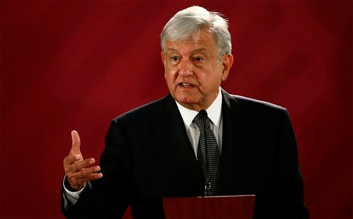 AMLO, presidente de México, en su primera conferencia de prensa. Foto: Reuters