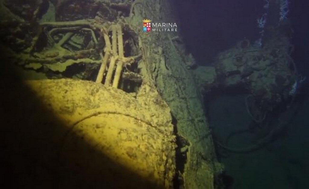 Italia halla submarino hundido por error en la I Guerra Mundial