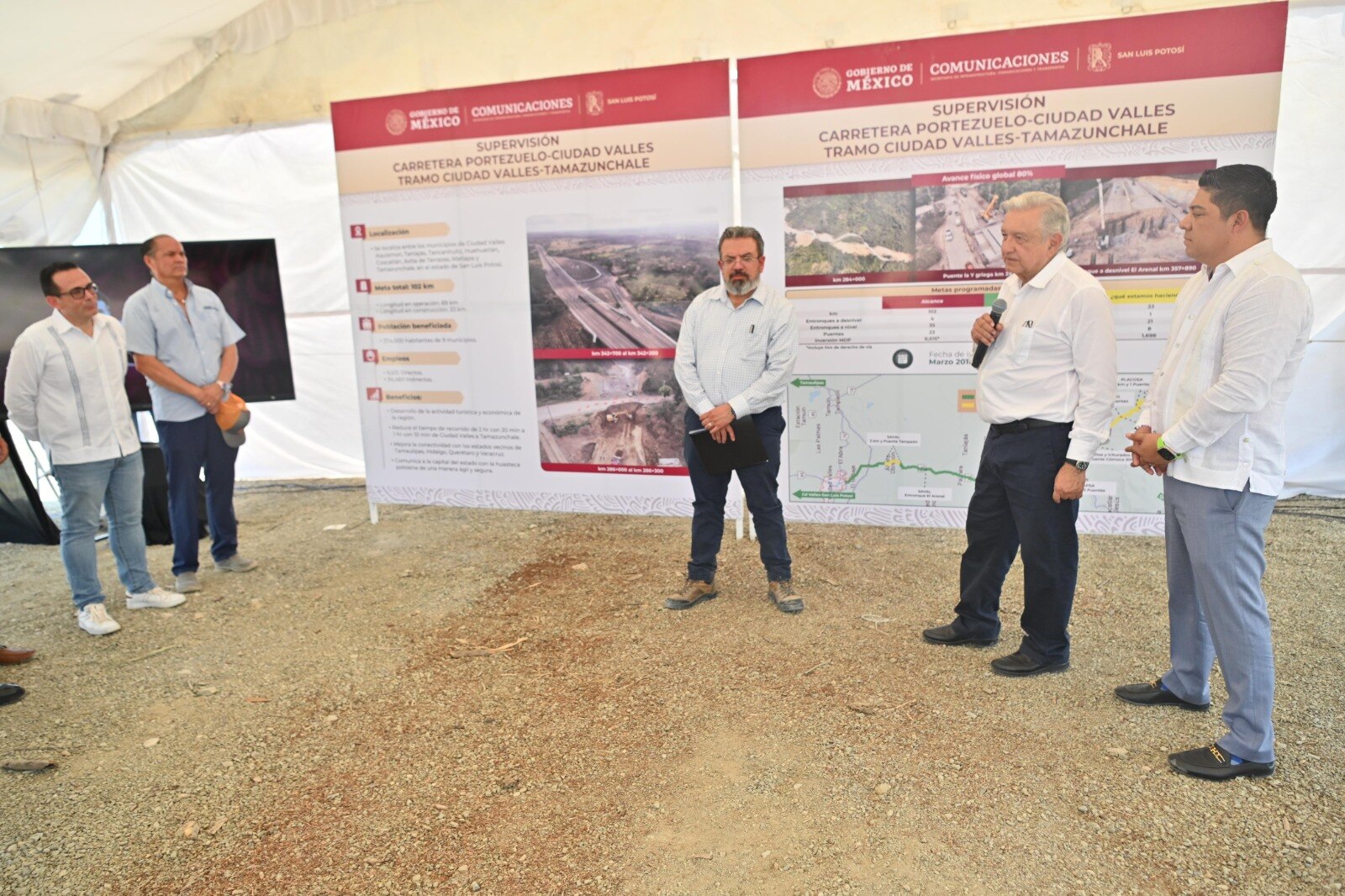 AMLO inaugurará carretera Ciudad Valles-Tamazunchale el próximo 5 de julio, confirma Ricardo Gallardo. Foto: Especial