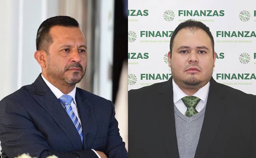Salvador González (Izq.) asumirá un nuevo cargo en el gobierno de SLP; Omar Valadez (Der.) tomará la titularidad de la Secretaría de Finanzas estatal. Foto: Especial