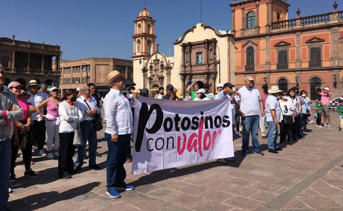 “Somos más los que apoyamos al Presidente”, dice delegado de SLP sobre la marcha a favor del INE