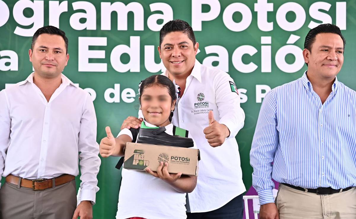 Para evitar la deserción escolar en SLP, Gallardo lleva programa de apoyo a estudiantes en el Altiplano
