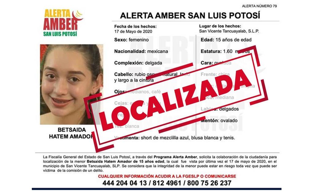 Localizan sana y salva a joven desaparecida en San Vicente Tancuayalab 