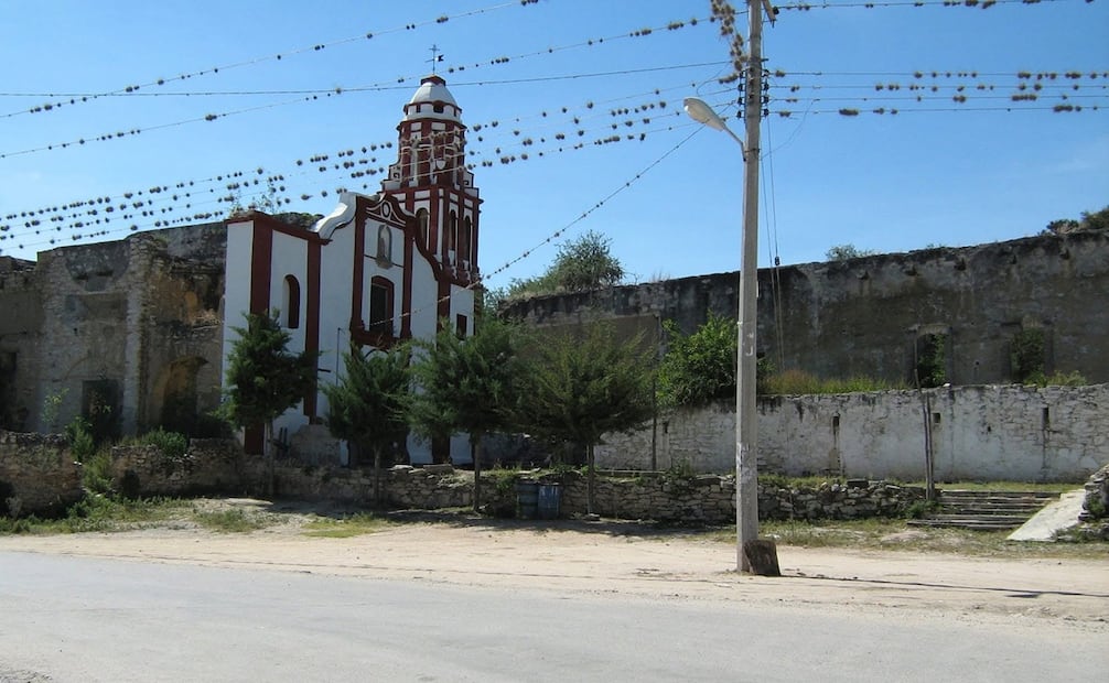 Capilla en la exhacienda Pozo de Acuña en Guadalcázar, SLP. Foto: FB@Juan Cancino Zapata