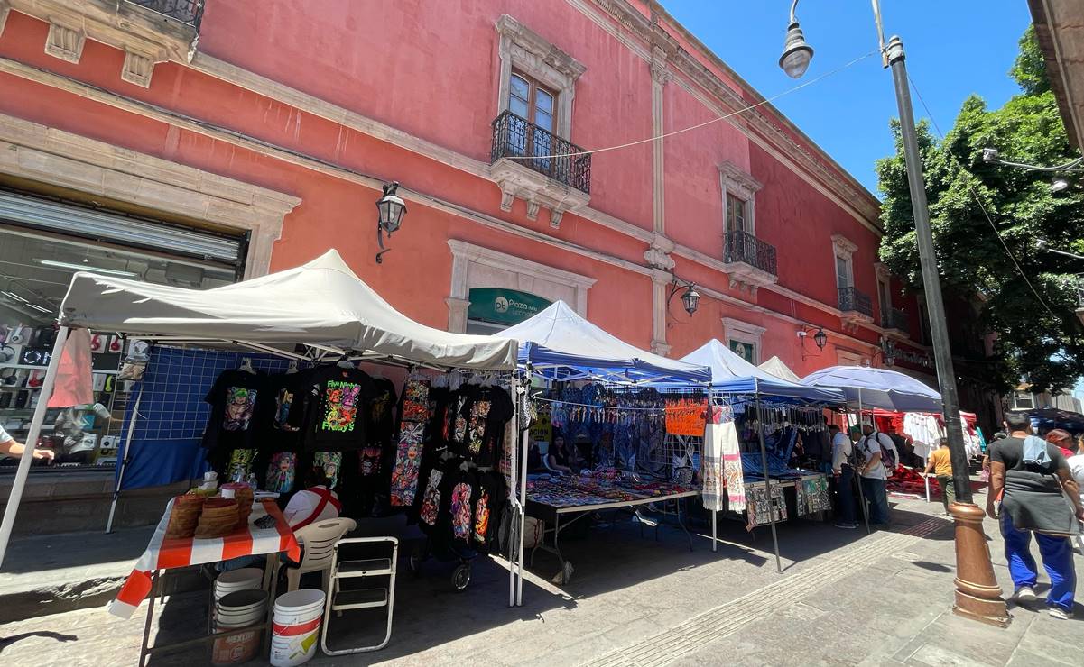 Siguen sin control los comercios ambulantes en el centro histórico de SLP