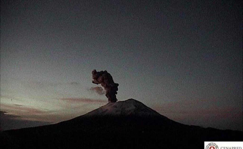 El volcán Popocatépetl. Foto: @capacapa