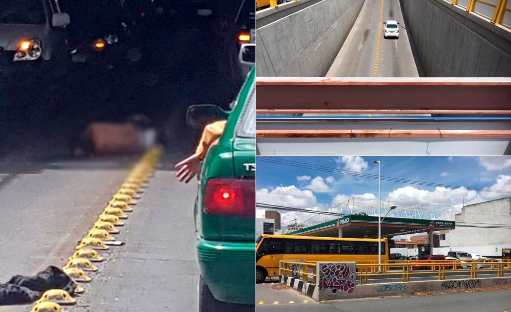 Indigente cae a desnivel en avenida Muñoz