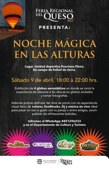 Globos aerostáticos por primera vez en Villa de Reyes, en la Feria Regional del Queso