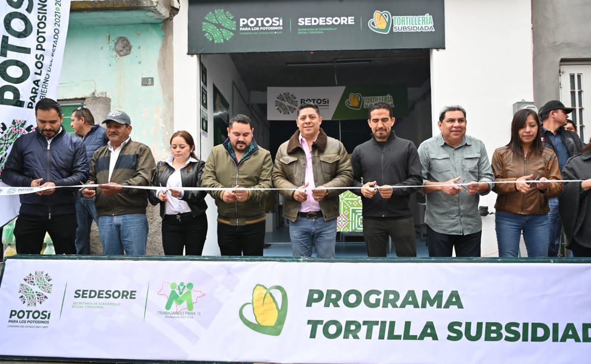 Lleva Ricardo Gallardo programa de tortillas a mitad de precio a Moctezuma, SLP