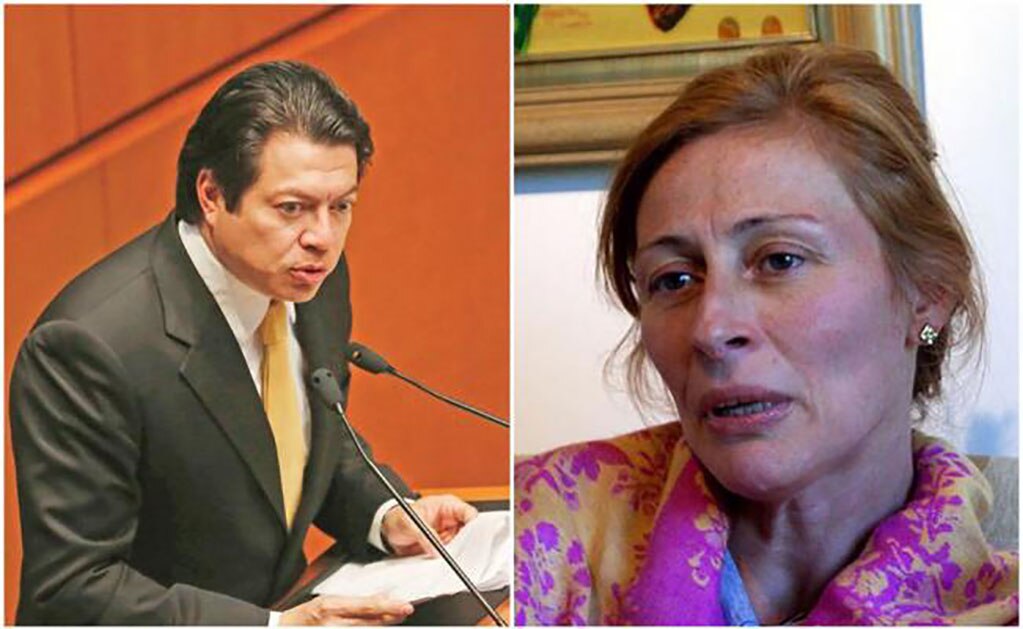 En la imagen, Mario Delgado y Tatiana Clouthier. Foto: Archivo EL UNIVERSAL