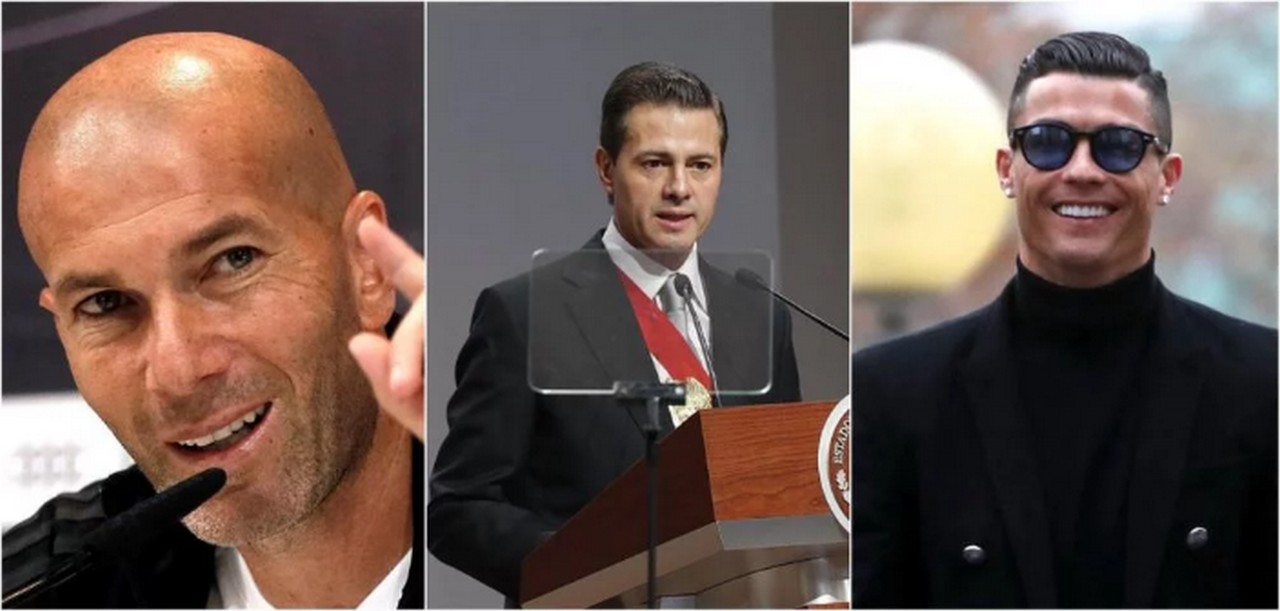 Cristiano Ronaldo y Zinedine Zidane, los nuevos vecinos de Enrique Peña Nieto