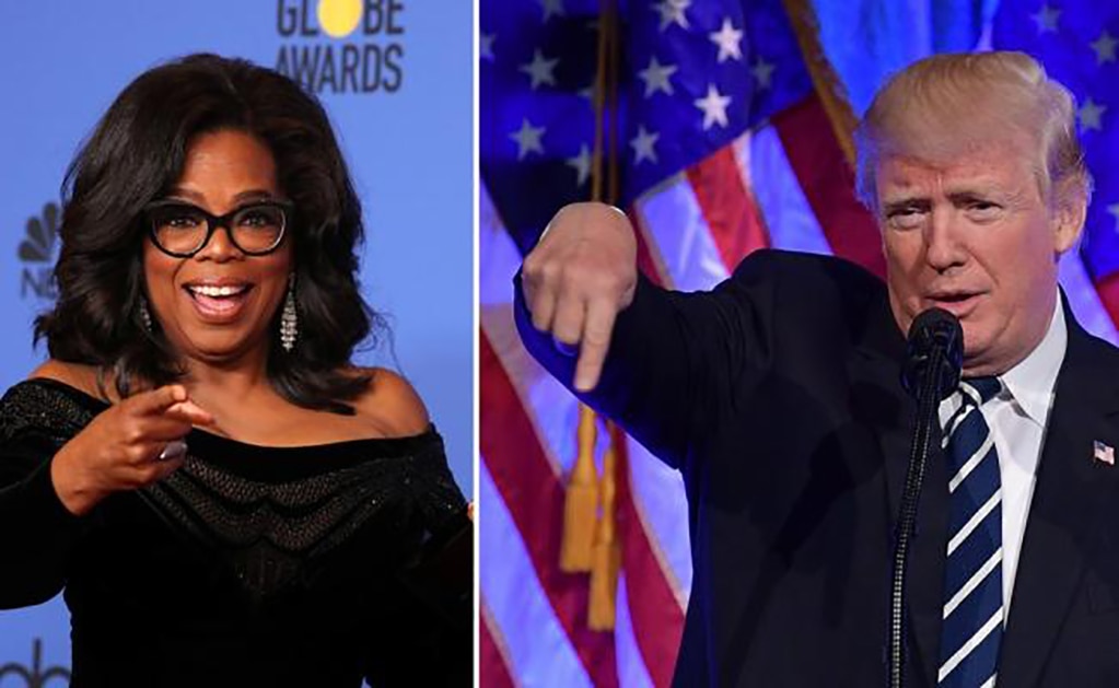 Trump asegura que vencería a Oprah en contienda presidencial
