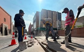 Descarta Ayuntamiento de SLP daños en explanada de plaza Fundadores por montaje para Informe de Gobierno