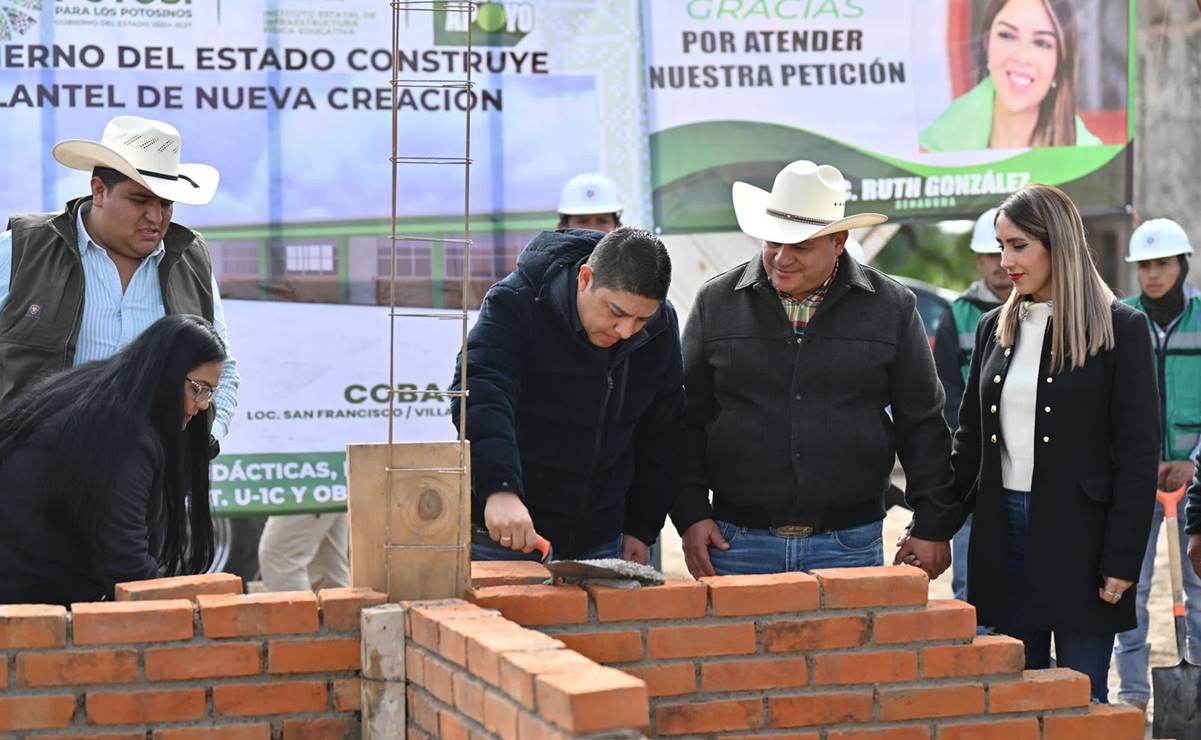Gallardo da inicio a la construcción de nuevo Cobach en Villa de Arriaga, SLP