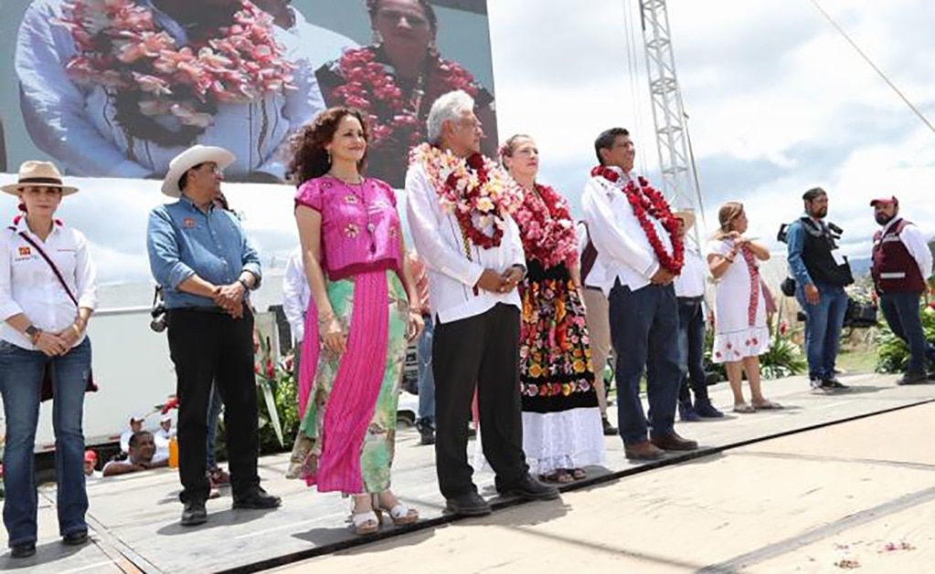 Andrés Manuel López Obrador estuvo en Oaxaca. Foto: Valente Rosas/El Universal