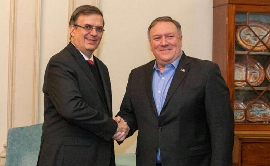 Ebrard y Pompeo, en una reunión hace unos días