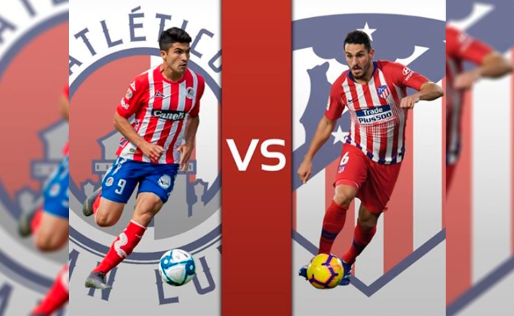 3 de agosto, Atlético de San Luis vs Atlético de Madrid