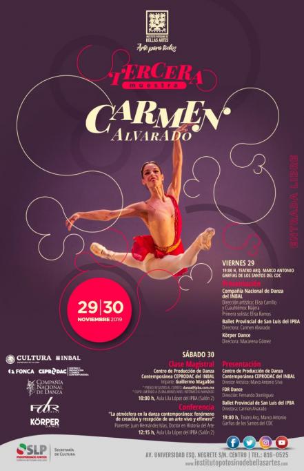 Presentan Tercera Muestra de Danza “Carmen Alvarado”