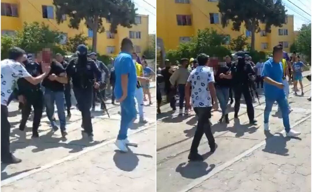 Policía de Soledad atiende riña en colonia Pavón; se habla de intento de linchamiento. Foto: Especial