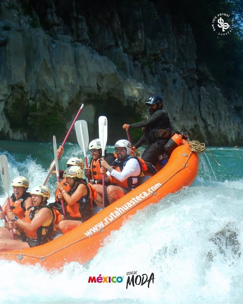 Rafting en el río Tampaón. Foto: FB@San Luis Potosí Turismo
