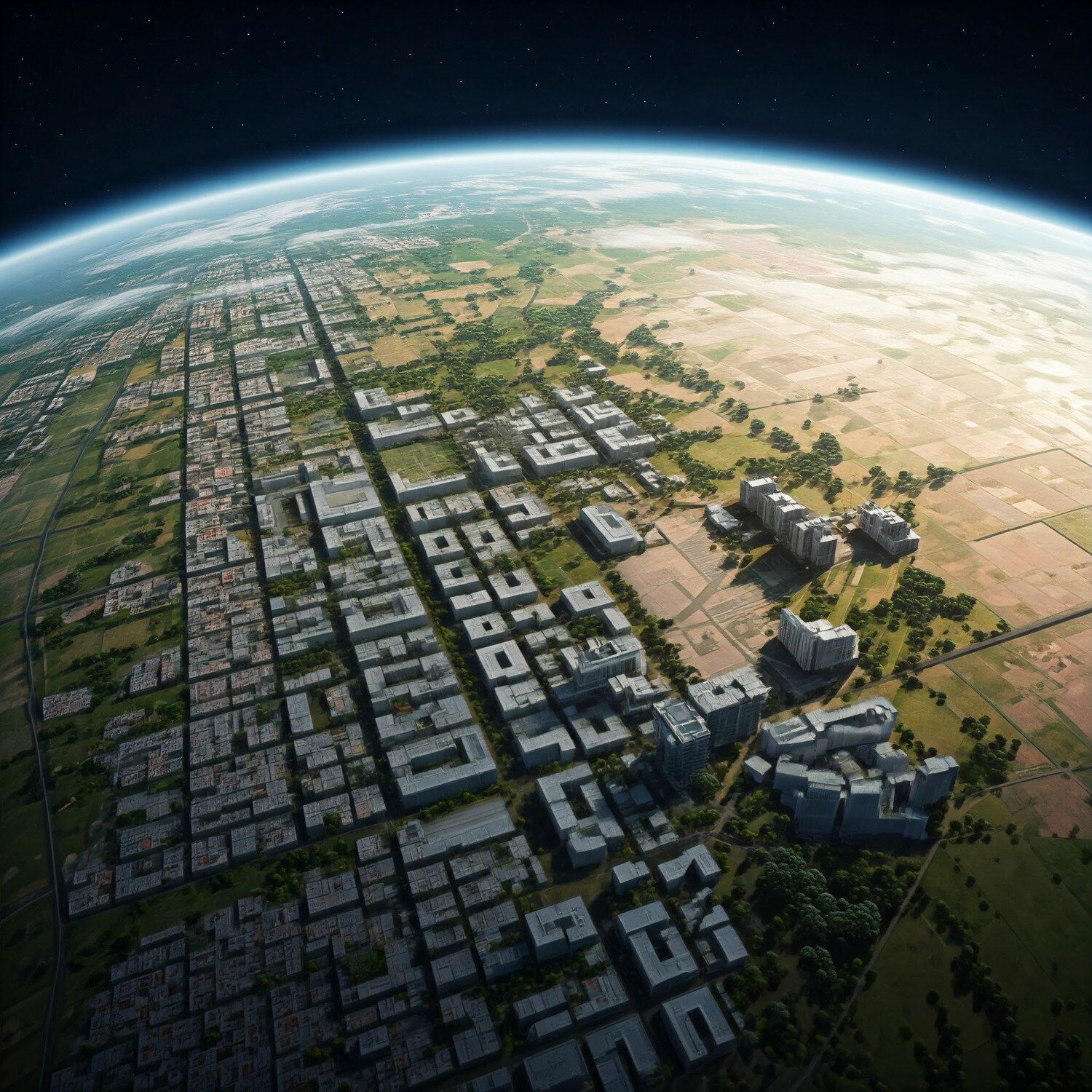 Vista de San Luis Potosí en 2050. Foto: Generada con Gemini IA.