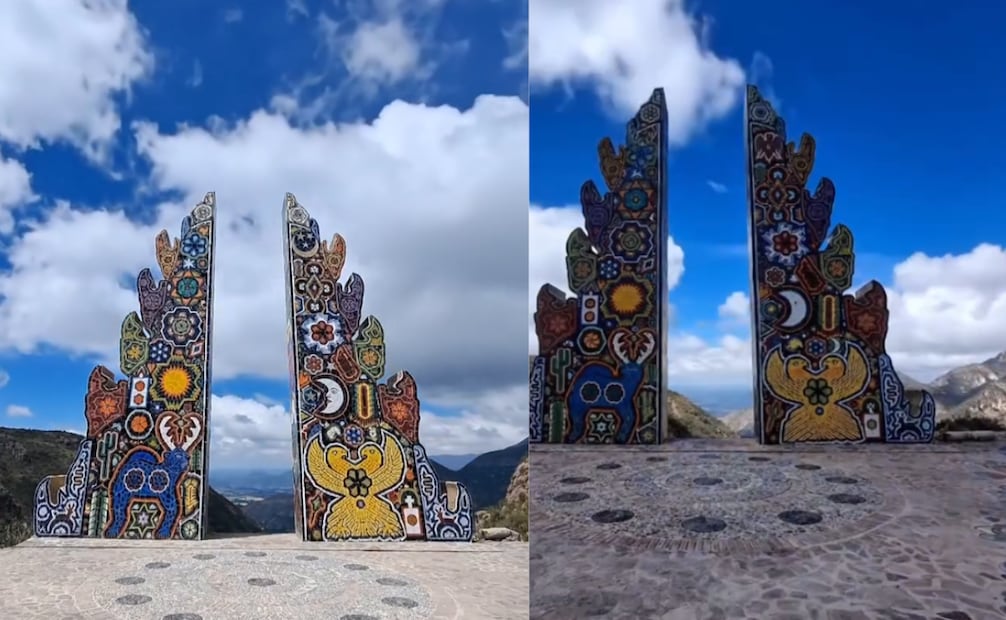 El Portal infinito está hecho artesanalmente. Foto: Facebook "Real de Catorce, Mágico"