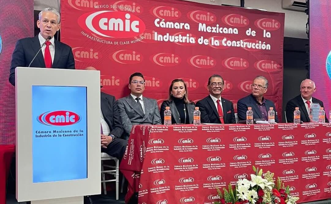 Presentan nuevo presidente de la CMIC de SLP. Foto: Jazmín Ramírez García