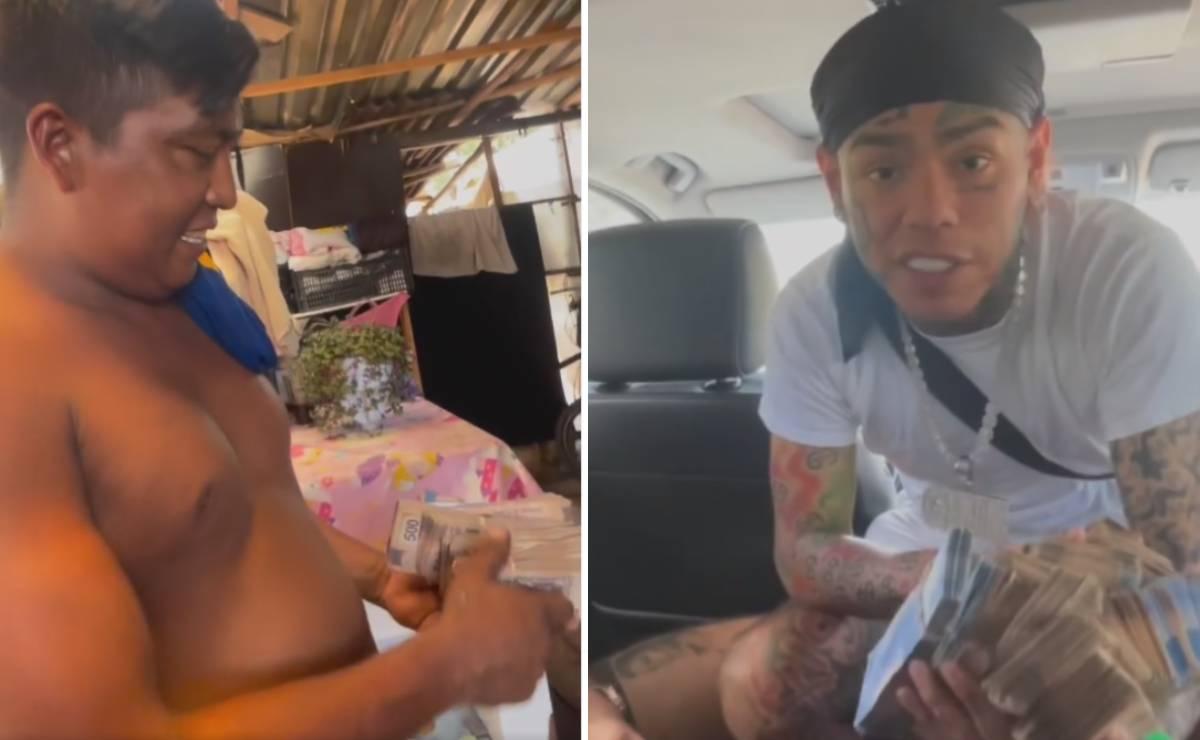 “Es todo tuyo paisita”: Tekashi 6ix9ine regala un millón de pesos a familia de Cancún