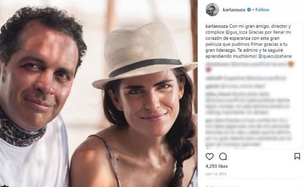 Karla Souza y Gustavo Loza trabajaron juntos en "¿Qué culpa tiene el niño?" FOTO: INSTAGRAM