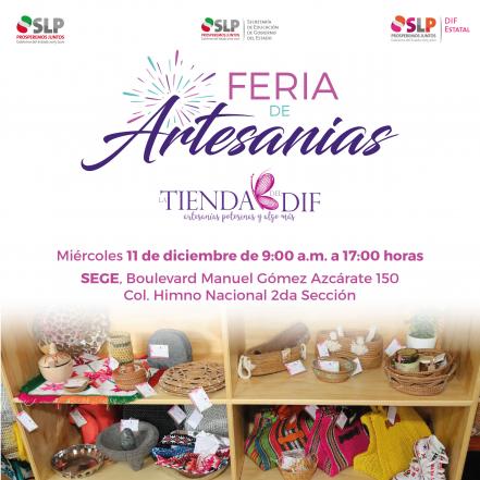 Tienda del DIF prepara dos ferias de artesanías 
