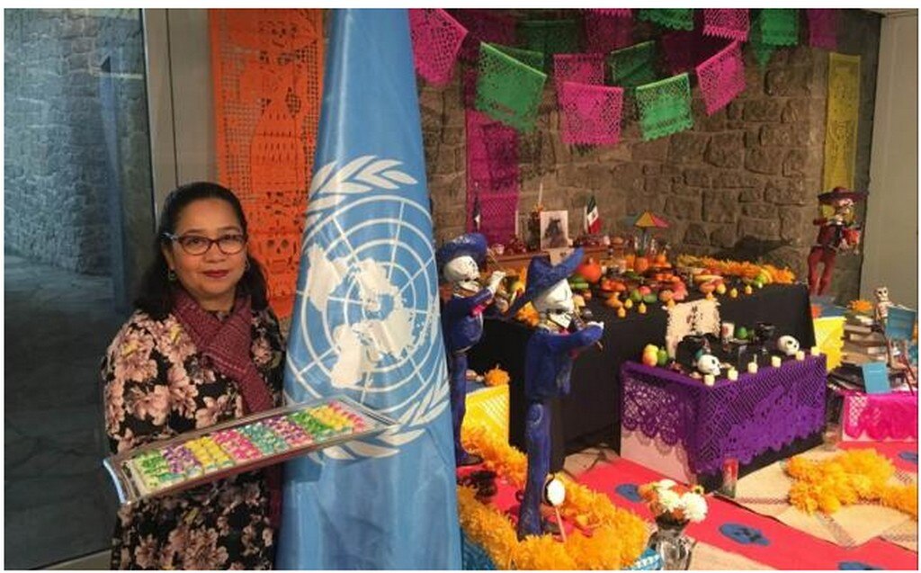 Por primera vez instalan ofrenda de muertos en sede de Unesco en París