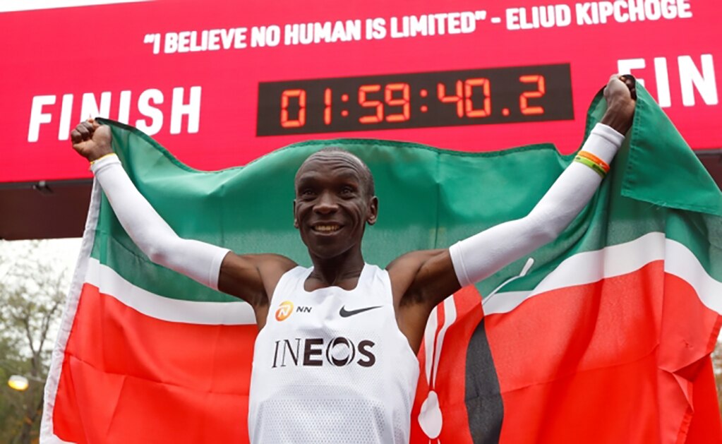 Eliud Kipchoge, el primer atleta en terminar Maratón en dos horas