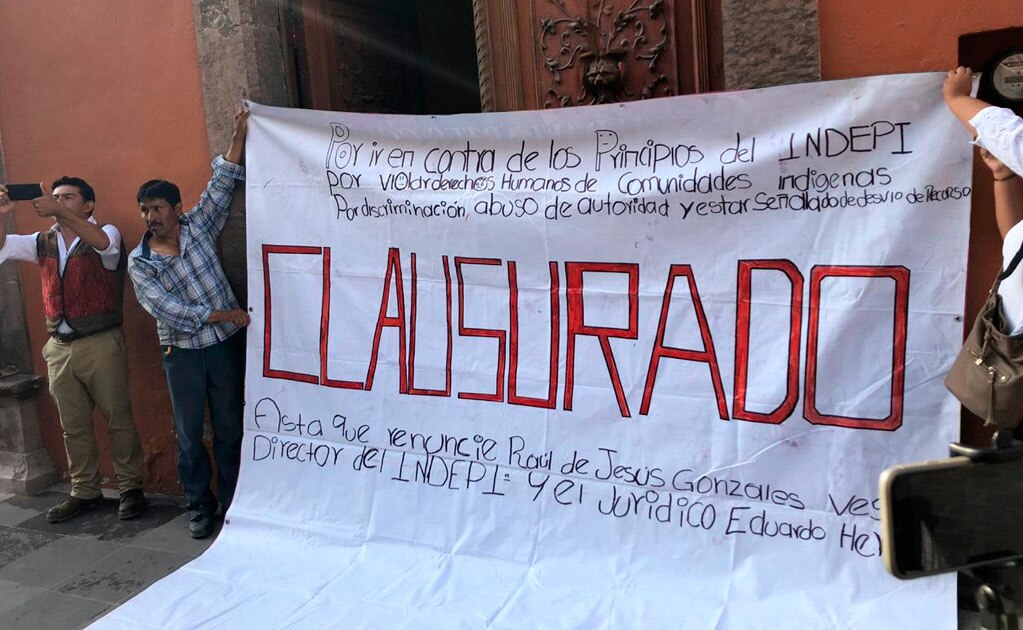 Comunidades indígenas exigen renuncia del titular del Indepi