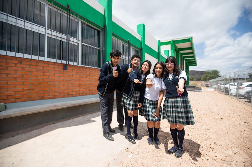 Inaugura Gallardo nuevo plantel de educación media superior en Villa de Reyes. Foto: Especial